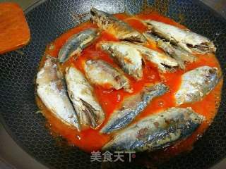 番茄汁沙丁鱼的做法步骤：4