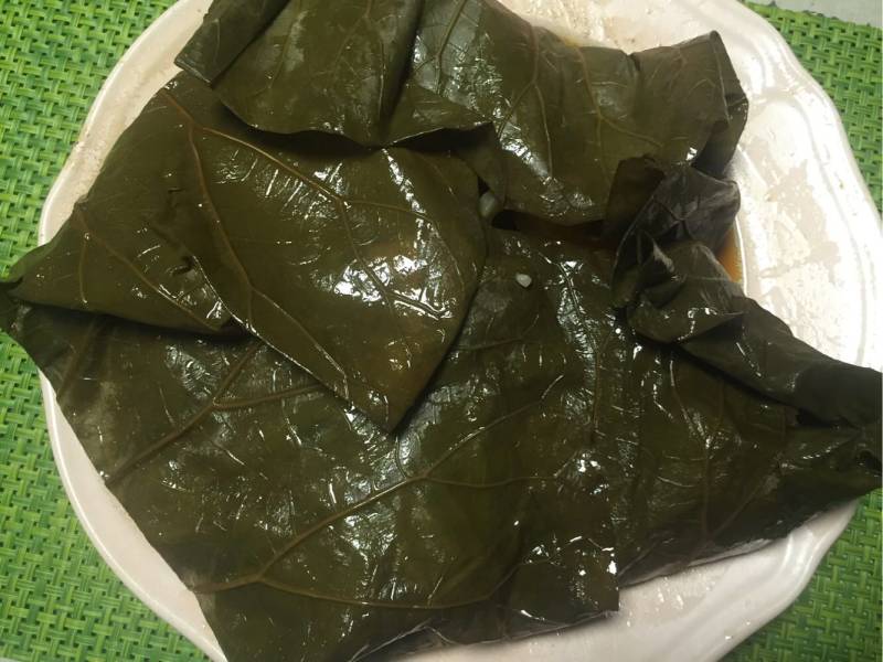 荷叶蒸排骨土豆豆角的做法步骤：5