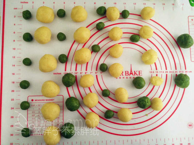 抹茶双色绿豆糕（面包机版）的做法步骤：7