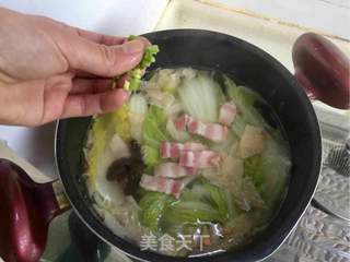 娃娃菜木耳鹹肉湯的做法步驟:12