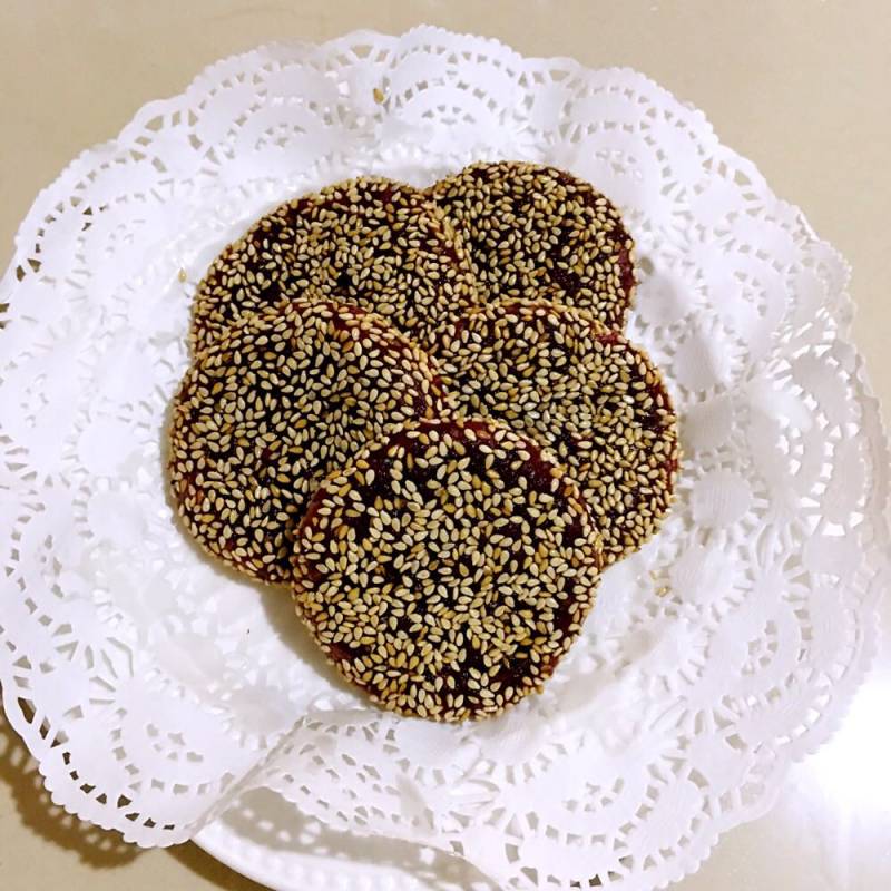 紫薯芝麻饼的做法步骤：10