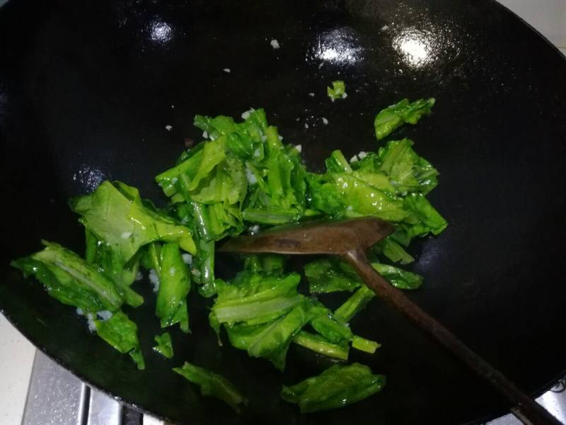 十分钟快手菜之蒜蓉油麦菜的做法步骤：4