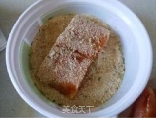 KFC美味自制—【鸡汁土豆泥+香酥三文鱼】的做法步骤：7