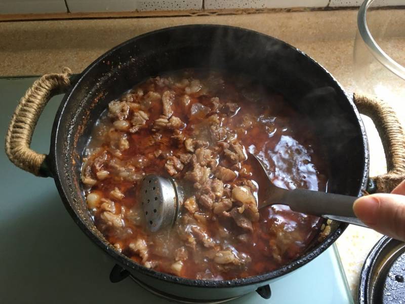 羊肉荞麦面饸饹的做法步骤：2