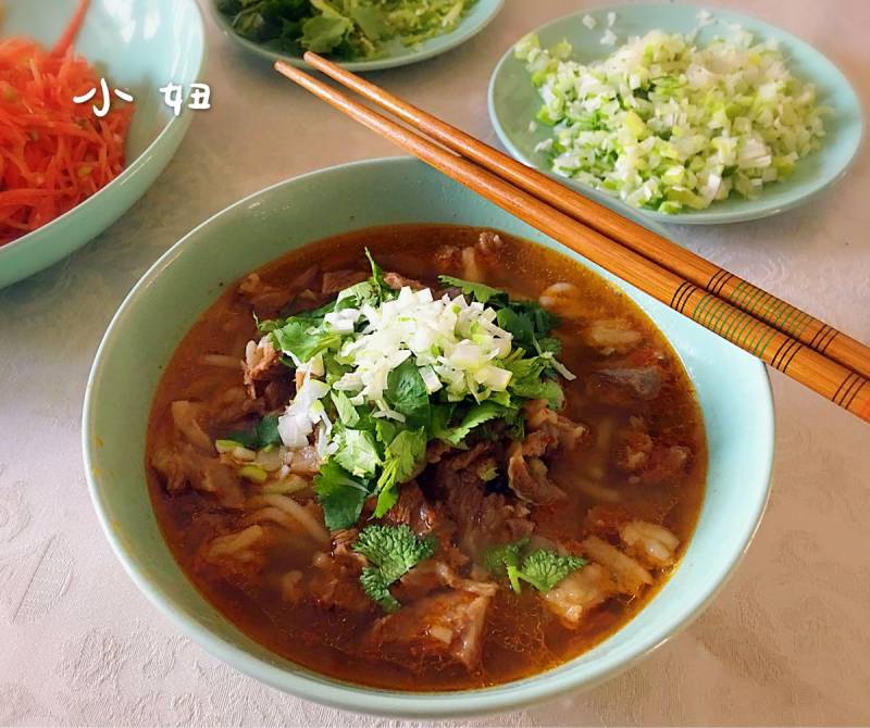 羊肉荞麦面饸饹的做法步骤：16