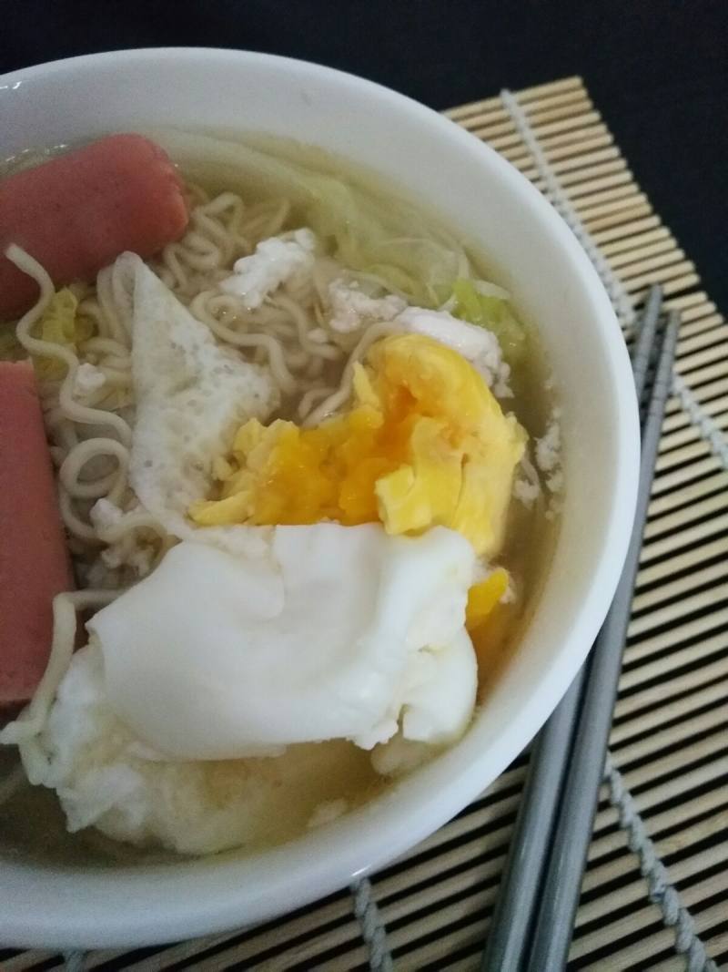 #御寒美食#――鸡蛋素面的做法步骤：5