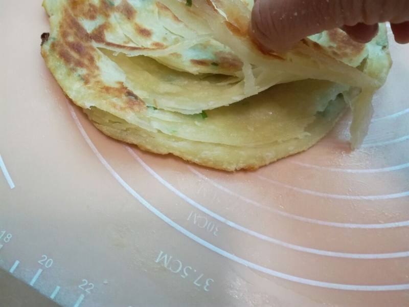 烫面葱油饼的做法步骤：18