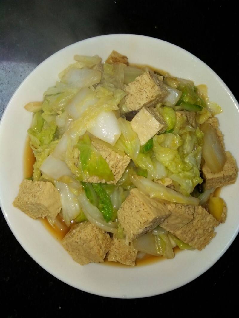 白菜冻豆腐的做法步骤：6