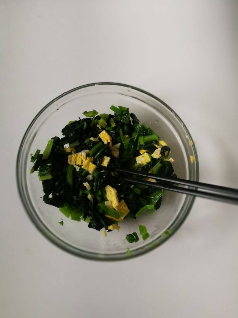 菠菜素饺子的做法步骤：9