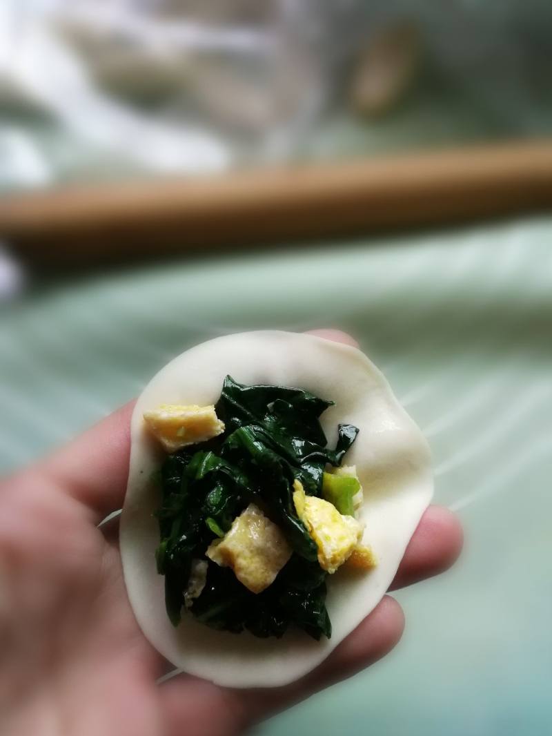 菠菜素饺子的做法步骤：15