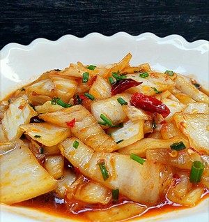 超级下饭菜——酸辣白菜梗的做法步骤：5