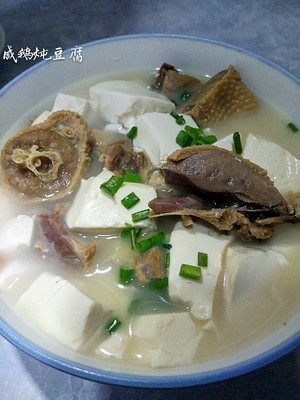 咸鹅炖豆腐的做法步骤：6