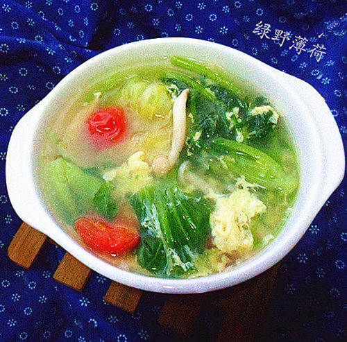 花样美食——蔬菜蘑菇汤的做法步骤：8