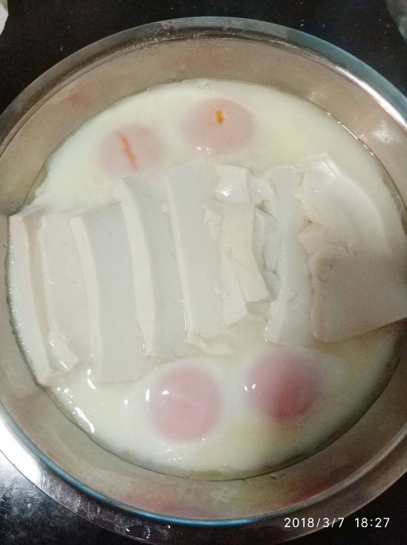 肉末豆卧鸡蛋的做法步骤：4