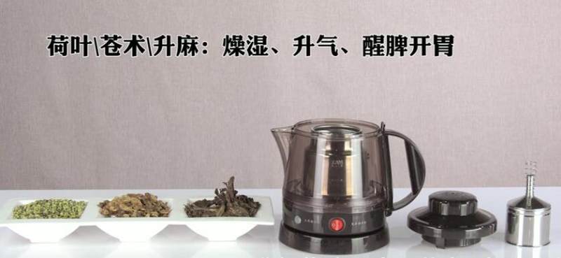 荷叶苍术升麻茶的做法步骤：1