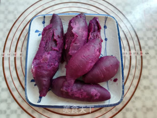 奶香紫薯泥的做法步骤：5