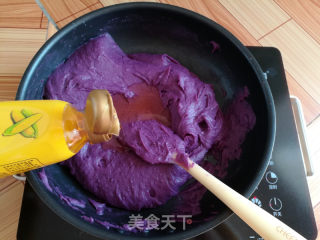 奶香紫薯泥的做法步骤：10