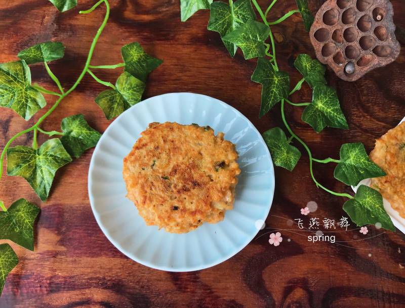 宝宝辅食～磷虾藕饼的做法步骤：19