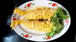 鸭黄玉米鱼的做法步骤：17