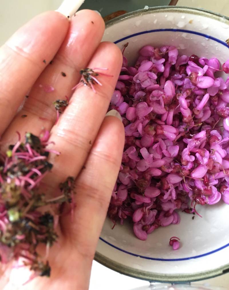 荆花甜虾饭团的做法步骤：3