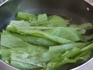 白灼油麦菜的做法步骤：4