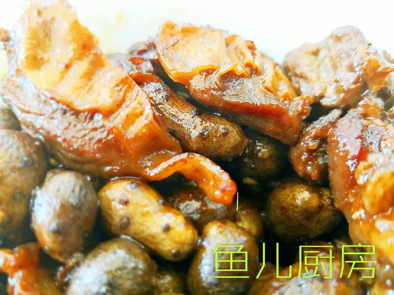 山药蛋蛋烧格子肉──“鱼儿厨房”私房菜的做法步骤：12