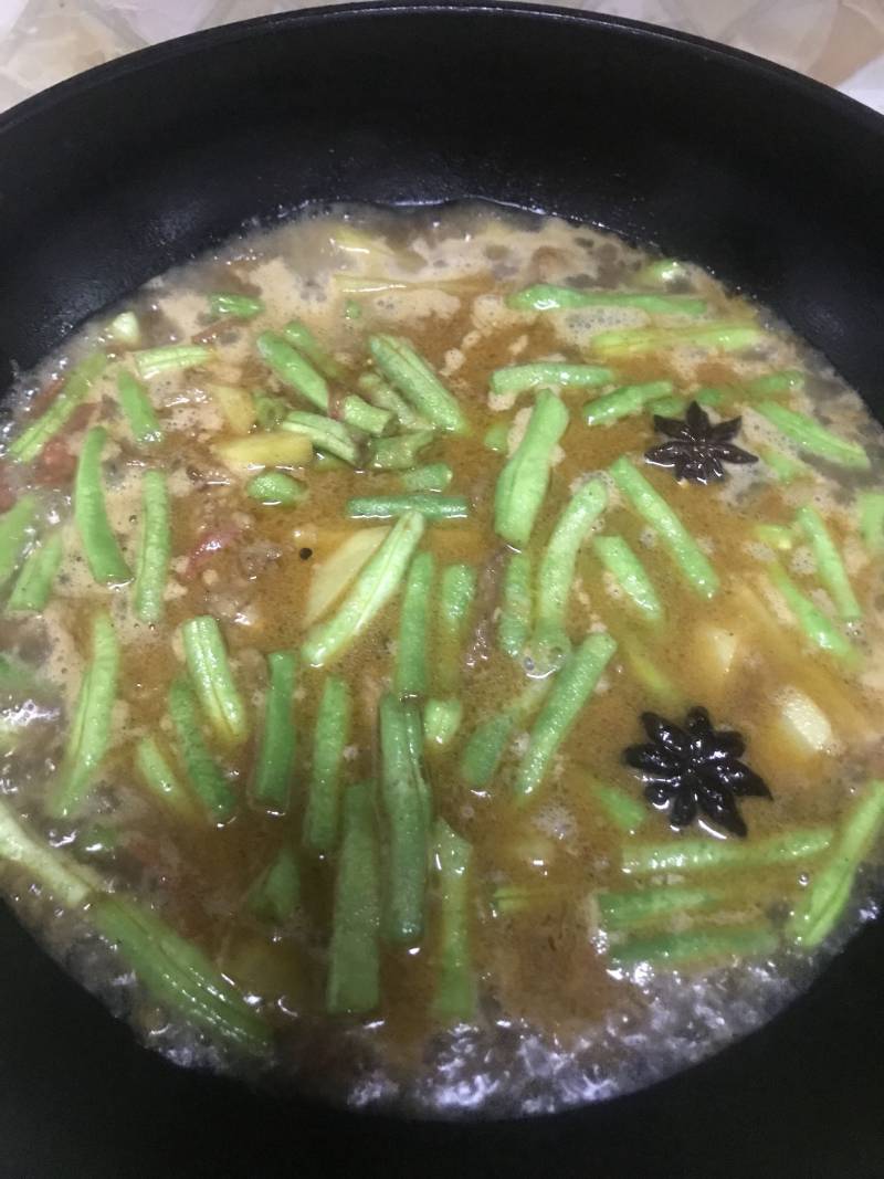 豆角土豆焖面的做法步骤：3