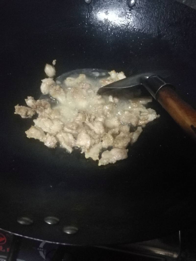 平菇炒肉片的做法步骤：5