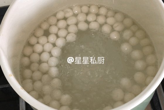 红豆酒酿圆子的做法步骤：2