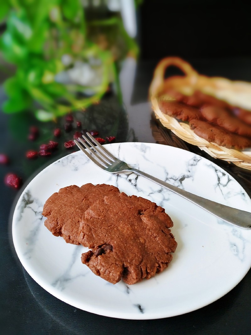 蔓越莓巧克力酥饼的做法步骤：14