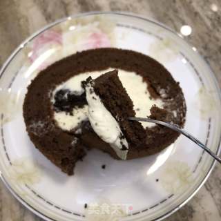 奥利奥巧克力奶油蛋糕卷的做法步骤：23