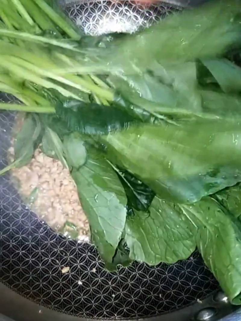 肉末油菜的做法步骤：5