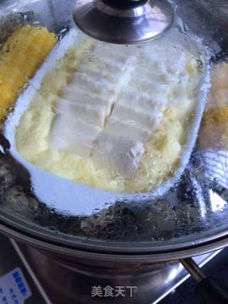 葱油豆腐蒸蛋的做法步骤：5