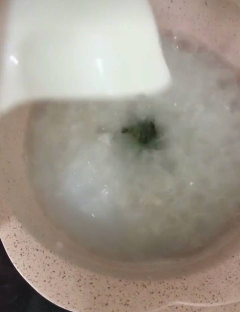 青菜肉丝粥的做法步骤：6