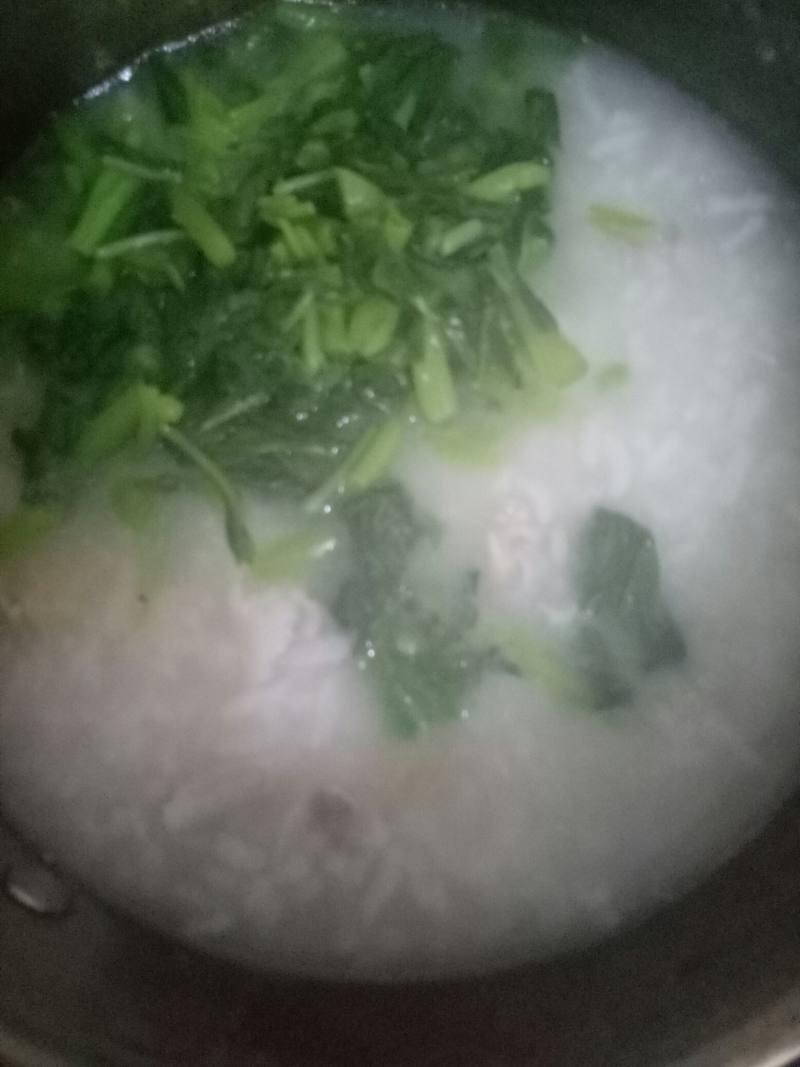 干贝猪肉青菜粥的做法步骤：5