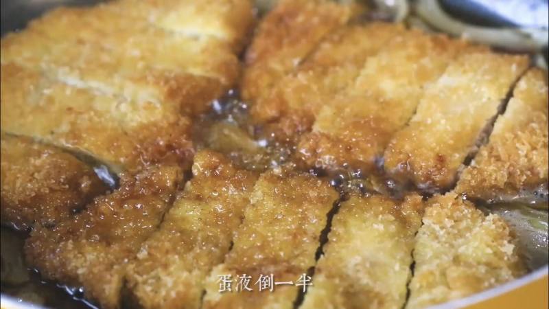 炸猪排盖饭的做法步骤：19