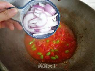 茄汁牛肉炒蛋面的做法步骤：9
