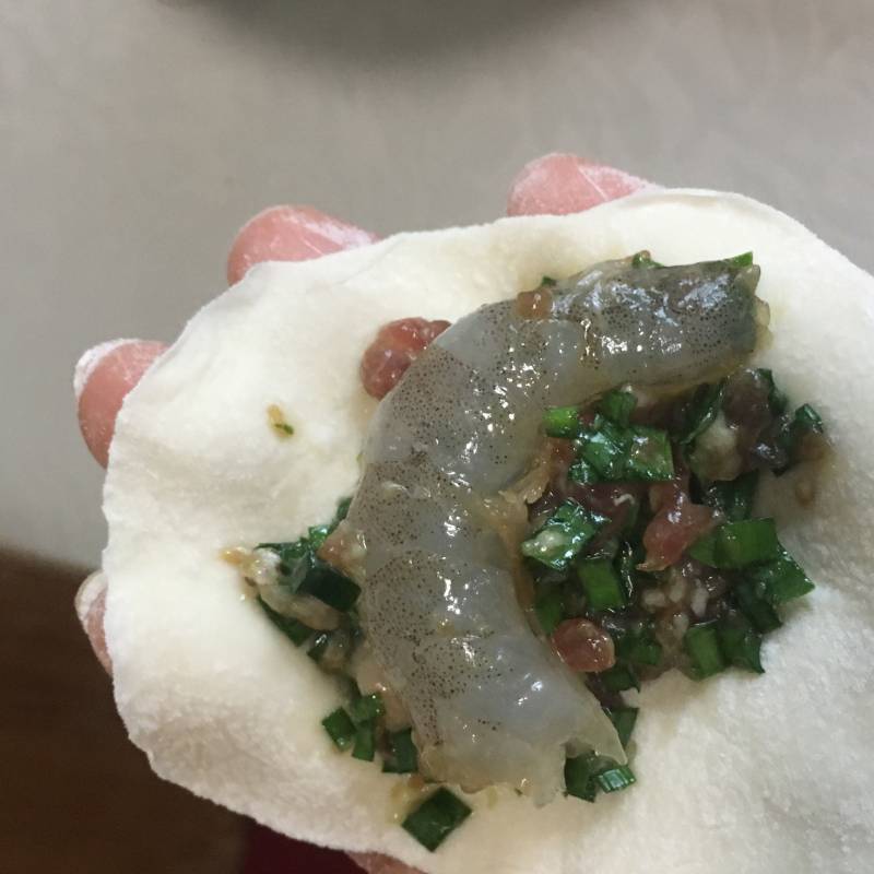 鲜虾煎饺的做法步骤：14