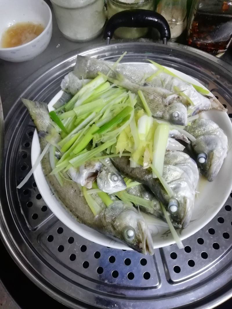 小满日食记之清蒸鲜海鲈鱼的做法步骤：7