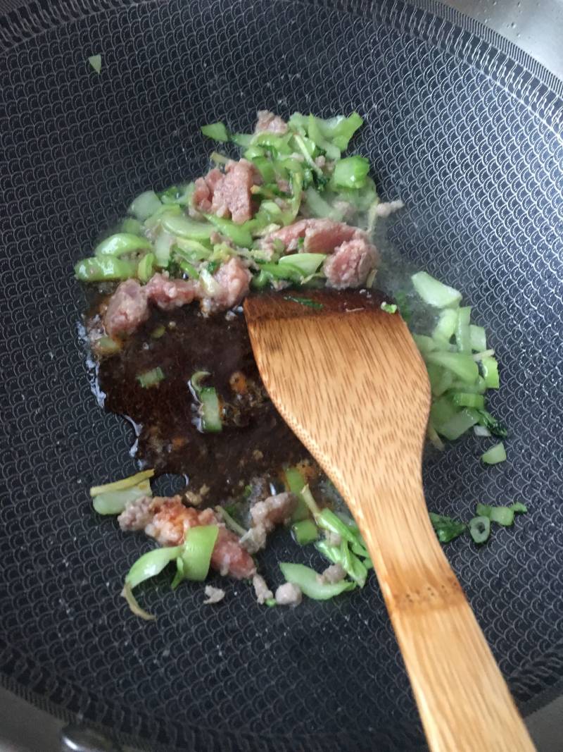 青菜肉末鲍鱼粥的做法步骤：8