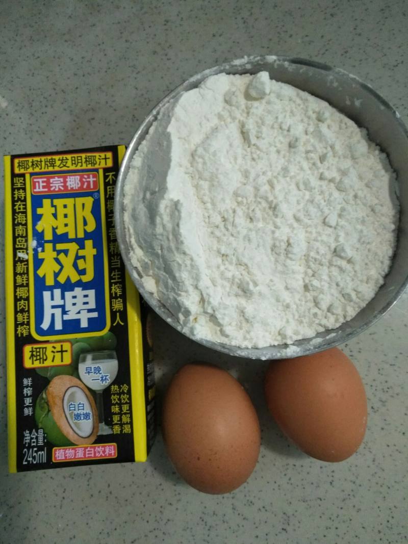 椰奶早餐饼的做法步骤：1