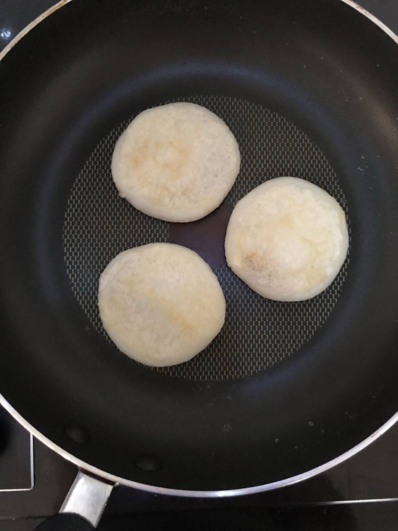 芝芯豆沙糯面饼的做法步骤：15