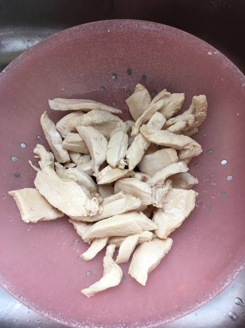 鸡脯肉腌扁豆的做法步骤：14