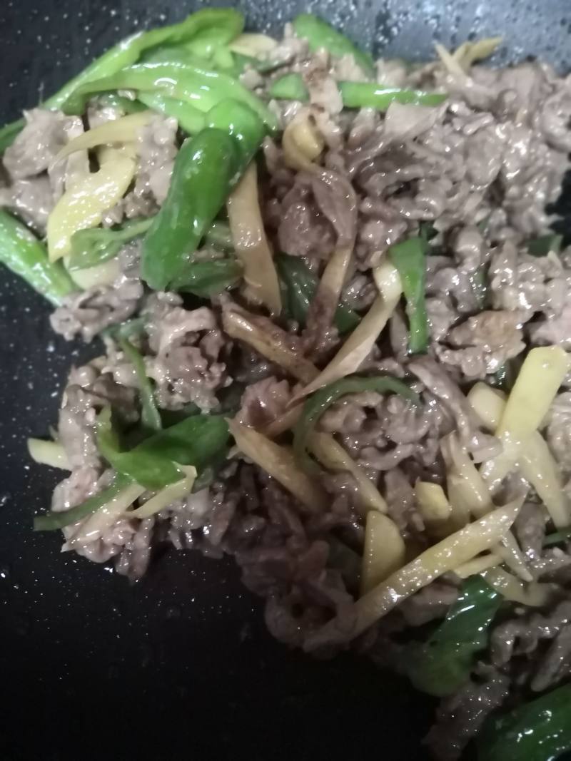 生姜炒牛肉的做法步骤：5