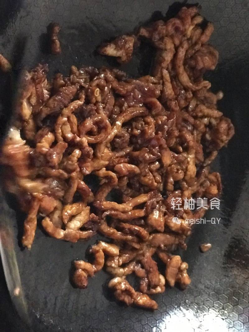 蒜苔炒肉的做法步骤：3