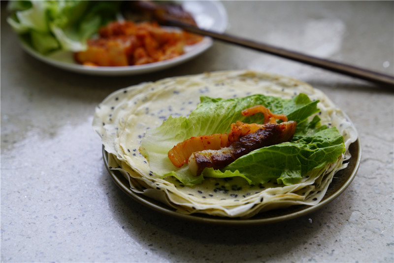 泡菜烤肉卷的做法步骤：9