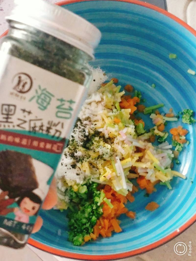 宝宝辅食【12＋】时蔬颗粒面米糕的做法步骤：6