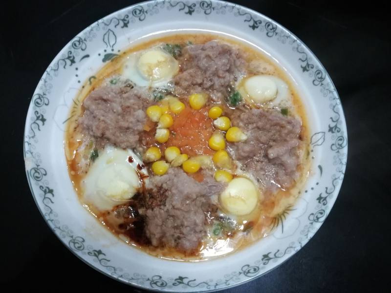 鹌鹑蛋蒸肉饼的做法步骤：10