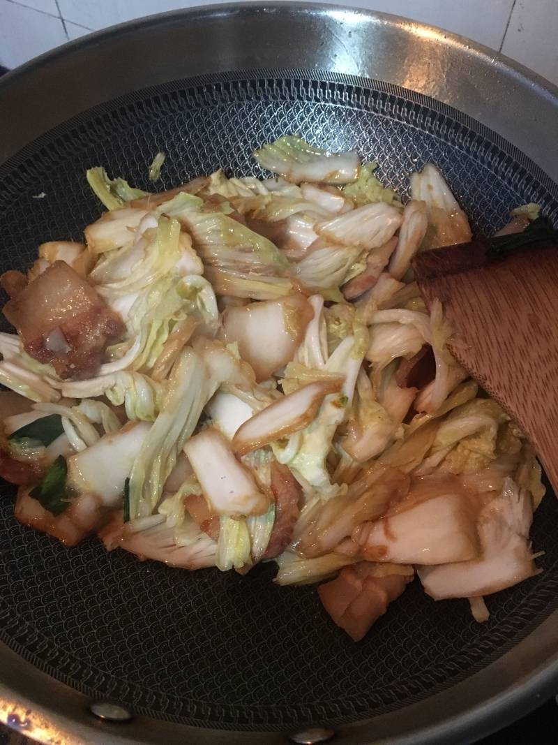 骨髓花肉白菜炖豆腐的做法步骤：11