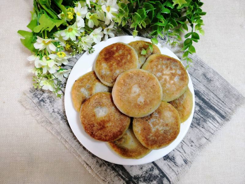 山药糯米豆沙饼的做法步骤：19